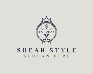 Crown Shears Boutique logo design