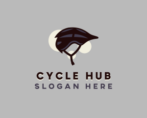 Cycling Bike Helmet logo design