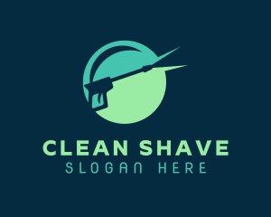 Pressure Washer Cleaning logo design