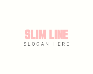 Slim Bold Wordmark logo design