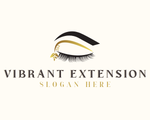 Natural Eyelash Eyebrow Salon logo design