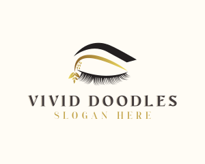 Natural Eyelash Eyebrow Salon logo design