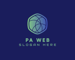 Hexagon Web Developer logo design