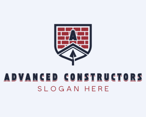 Brick Roof Trowel logo design