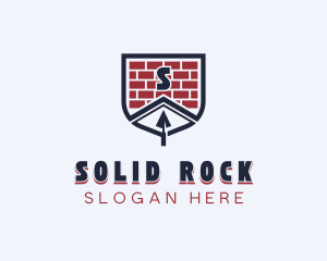 Brick Roof Trowel logo design