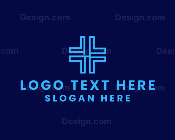 Geometric Cross Church Logo