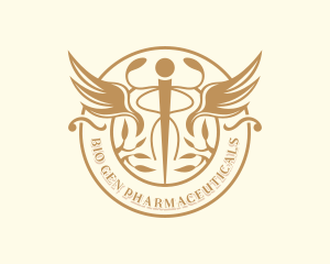 Caduceus Healthcare Wellness logo design