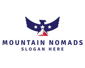 USA Mountain Eagle logo design