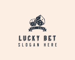 Casino Blackjack Dice logo design