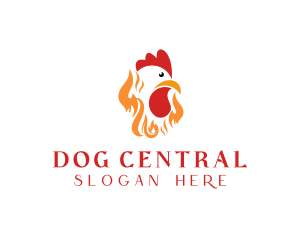 Fire Roast Chicken logo design