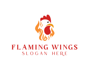 Fire Roast Chicken logo design