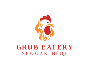 Fire Roast Chicken logo design