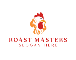 Fire Roast Chicken logo design