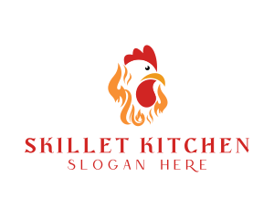 Fire Roast Chicken logo design