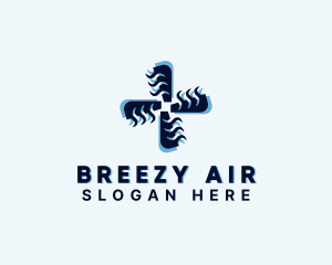 Air Conditioning Ventilation Propeller logo design