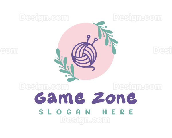 Floral Crochet Yarn Logo