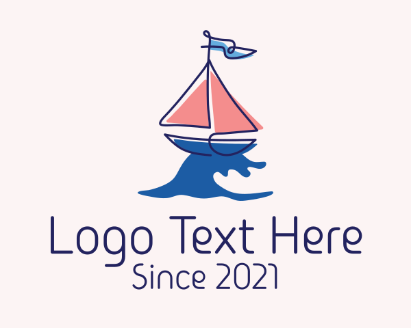 Sailboat logo example 1