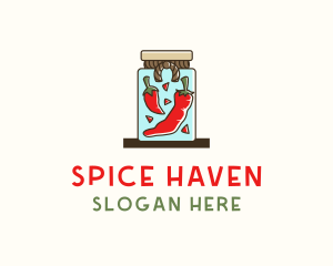 Chili Pepper Spice Jar logo