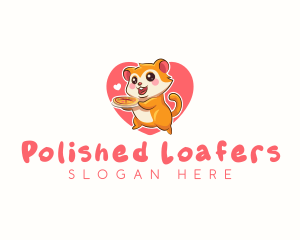 Love Pizza Rodent logo design