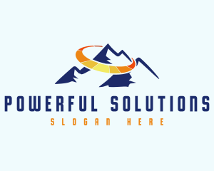 Solar Energy Mountain logo design