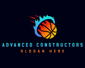 Blazing Basketball Sports logo design