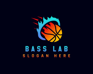 Blazing Basketball Sports logo design