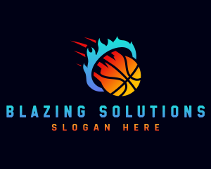 Blazing Basketball Sports logo