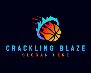 Blazing Basketball Sports logo design