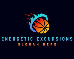 Blazing Basketball Sports logo design