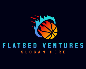 Blazing Basketball Sports logo design