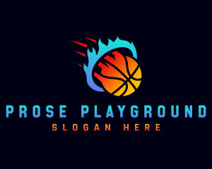 Blazing Basketball Sports logo design