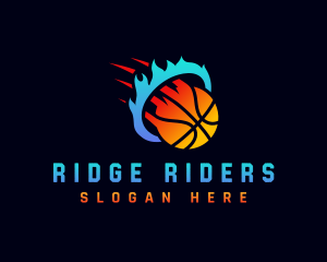 Blazing Basketball Sports logo design