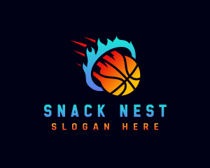 Blazing Basketball Sports logo design