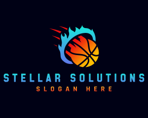 Blazing Basketball Sports logo design