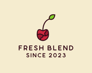 Fresh Cherry Fruit logo design
