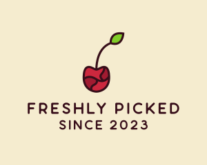 Fresh Cherry Fruit logo design