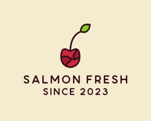 Fresh Cherry Fruit logo design