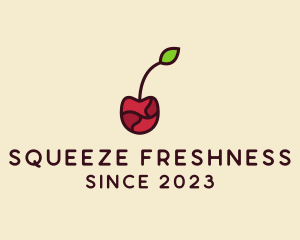 Fresh Cherry Fruit logo design