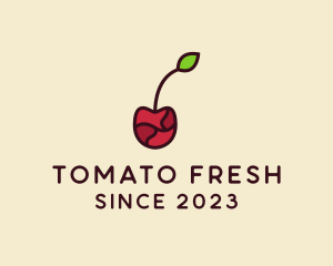 Fresh Cherry Fruit logo design