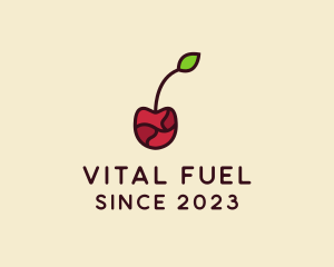 Fresh Cherry Fruit logo design