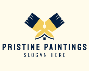 House Painting Paint Brush logo design