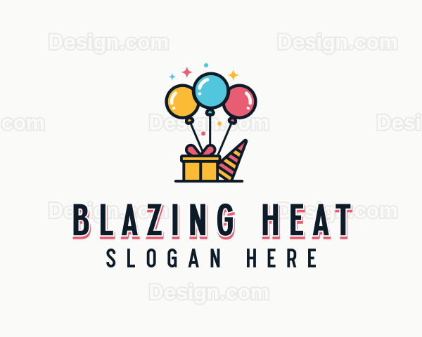 Balloon Birthday Gift Logo