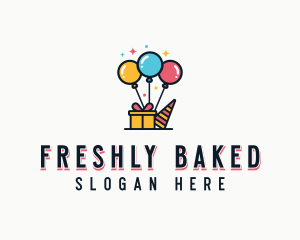 Balloon Birthday Gift Logo