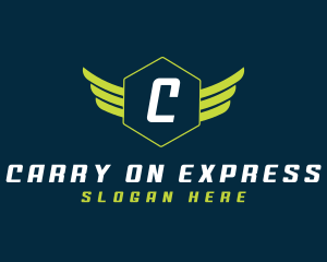 Flying Wings Express logo design