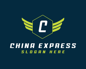 Flying Wings Express logo design