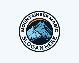 Outdoor Mountain Hiking logo design