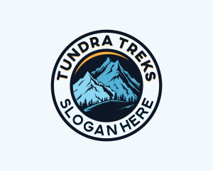 Outdoor Mountain Hiking logo design