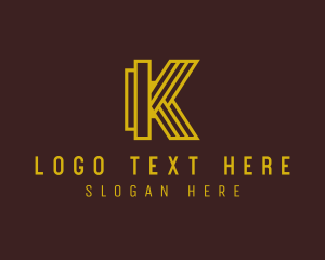 Modern Luxury Letter K logo