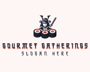 Samurai Gourmet Sushi logo design