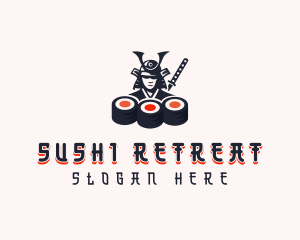 Samurai Gourmet Sushi logo design